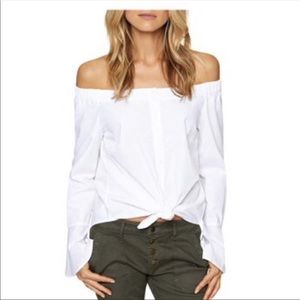 Sanctuary white off the shoulder top
